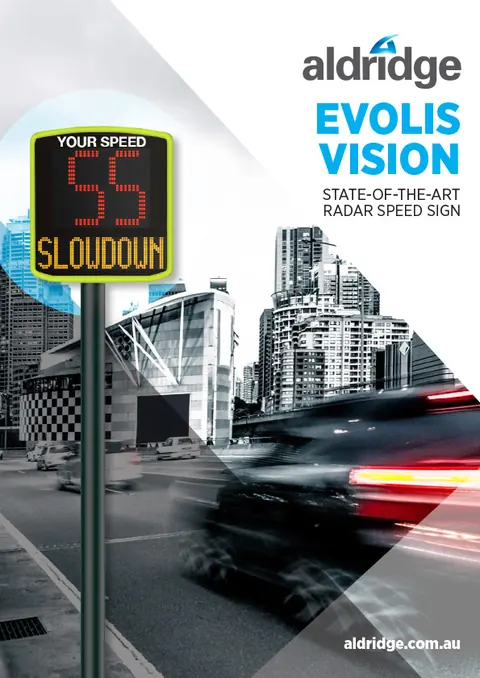 Evolis radar speed display sign